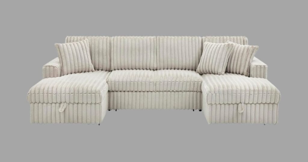 Plush Sectional Sofa With Chaise