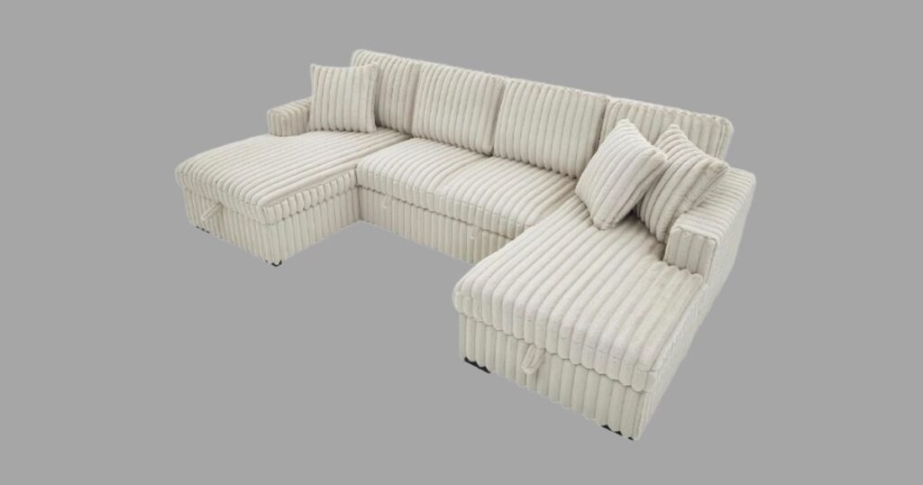 Plush Sectional Sofa With Chaise