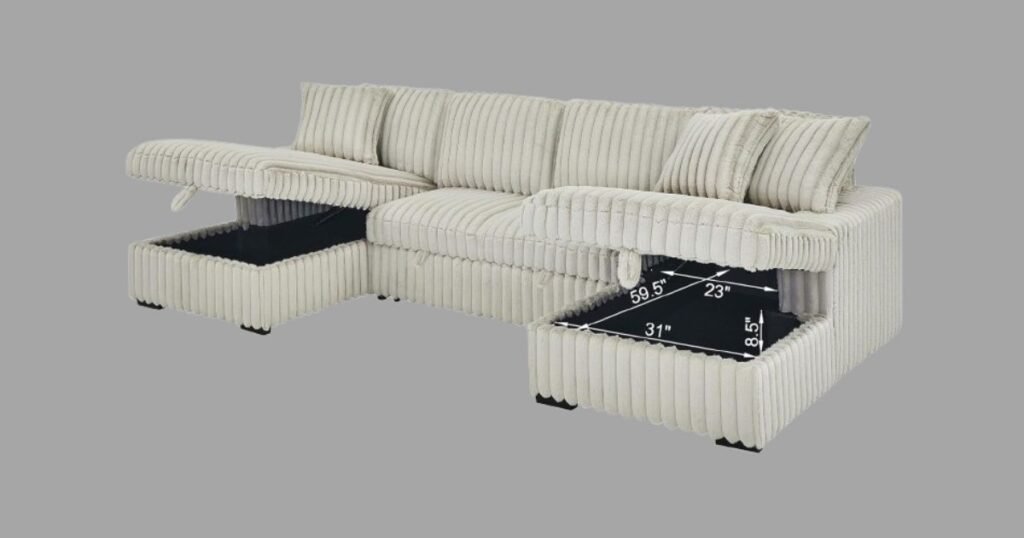 Plush Sectional Sofa With Chaise