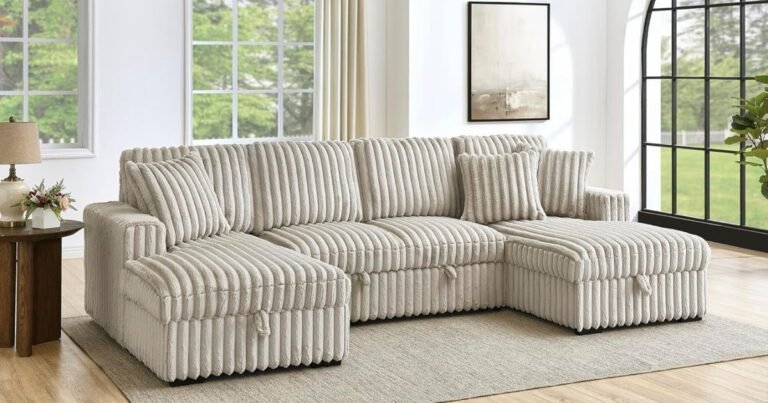 Plush Sectional Sofa With Chaise