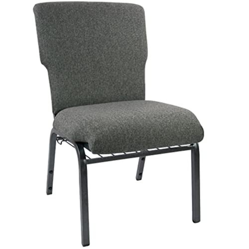 Flash Furniture Advantage Charcoal Gray Discount Church Chair - 21 in. Wide