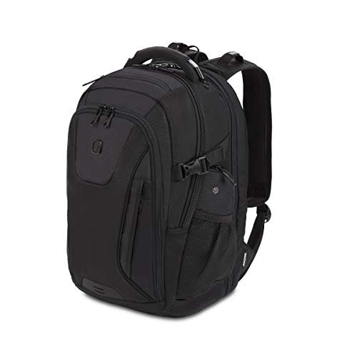 SwissGear ScanSmart Laptop Bag, Black Stealth, Fits 15-Inch Notebook