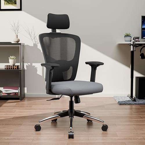 Green Soul Jupiter Pro|Office Chair|High Back Mesh Ergonomic Home Office Desk Chair|4D Armrests|2D Adjustable Lumbar Support|Seat Slider|Multi-Tilt Lock Mechanism|Black Grey|Installation Provided