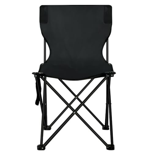 TOREAD Portable Folding Chair for Sauna, Home Sauna Portable Folding Chair, Sauna Chair for Adults, Fast Folding Chair with Storage Bag and Side Pocket, Outdoor/Camping/Beach, Large, Black