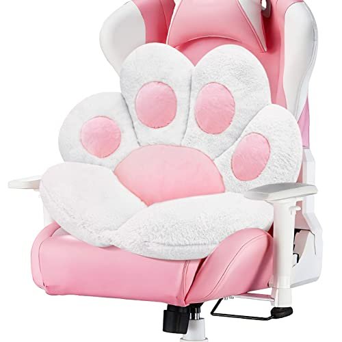 MOONBEEKI Cat Paw Cushion Comfy Kawaii Chair Plush Cushions Shape Lazy Pillow for Gamer Chair 28