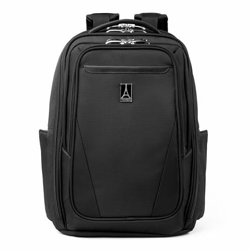 Travelpro Maxlite Lightweight Laptop Backpack, Fits up to 15 Inch Laptop and 11 Inch Tablet, Water Resistant, Men and Women, Work, Travel, Black, 18-Inch