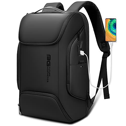 BANGE Business Laptop Smart backpack Can Hold 15.6 Inch Laptop Commute Backpack Carry on bag for men and women (Black)