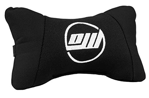 OpenWheeler Lumbar and Neck Pillow for Gaming Chairs, sim Racing cockpits, Flight sim pits (Black, Neck)