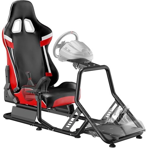 ARES WING Racing Simulator Cockpit with Seat, Formula and GT Sim Racing Cockpit Compatible with Fanatec, Thrustmaster, Logitech, Moza Racing Games on PS5, PS4, Xbox and PC