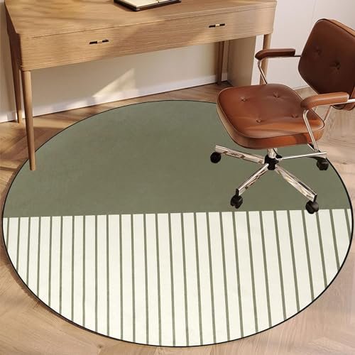 Drum Rug Office Chair Floor Mat, Gaming Chair Floor Mat, Chair Mat for Hardwood Floor, Silent Non-Slip Gaming Chair Mat, Round Floor Protector Mat-L||140CM