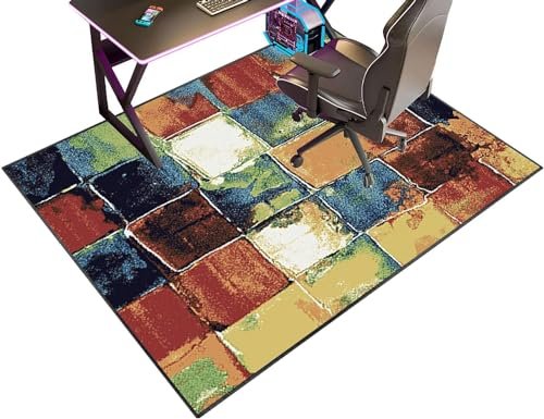 Drum Rug Gaming Office Chair Mat Chair Mat for Gaming or Office Chairs, Durable Material, Protects Floors, Floors, Parquet, for Gaming and Work-J||70x100cm