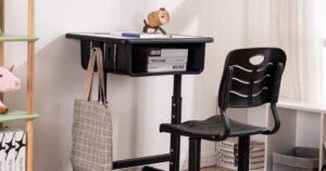 Single School Desk and Chair