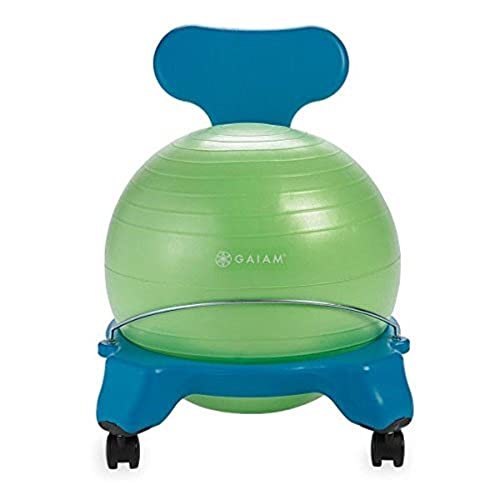 6 Best Ball Chair for Desk: Top Picks for Comfort and Posture 7 Gaiam Kids Balance Ball Chair - Classic Children's Stability Ball Chair, Alternative School Classroom Flexible Desk Seating for Active Students with Satisfaction Guarantee, Blue/Green
