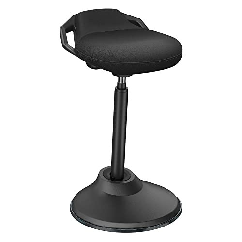 Ergooffile Standing Desk Chair, Adjustable Ergonomic Standing Stool, Swivel Sitting Balance Chair, Anti-Slip Bottom Pad