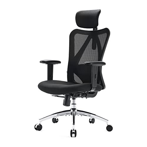 Best Desk Chair for Small Person: Top Ergonomic Picks for Comfort 7 SIHOO M18 Ergonomic Office Chair for Big and Tall People Adjustable Headrest with 2D Armrest Lumbar Support and PU Wheels Swivel Tilt Function Black
