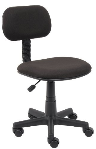 Boss Office Products Fabric Steno Chair in Black