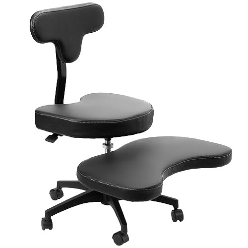 Best Desk Chair for Hypermobility: Top Picks for Comfort and Support 2 VIVO Mobile Cross Legged Office Chair with Back Support for Yoga Meditation ADHD, Height Adjustable, Black, CHAIR-CL02B-R