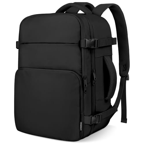 Best Cheap Comfy Backpacks for Day City Travel: Your Ultimate Guide 2 ZOMFELT Travel Backpack for Women Men, Carry on Backpack, TSA 15.6 inch Laptop Backpack Flight Approved, Personal Item Travel Bag Nurse Bag Casual Daypack for School Weekender Business Trip, Black