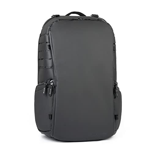 Besnfoto Camera Backpack Waterproof for Photographer DSLR Photography Bag Large with Laptop Compartment Tripod Holder for Men Hiking, Black
