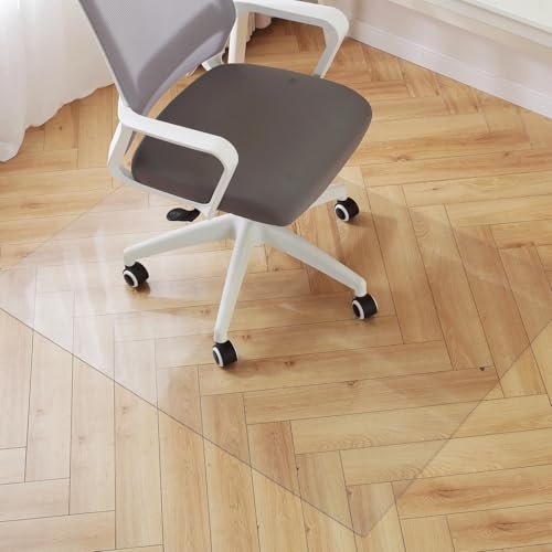 Best Floor Mat for Desk Chair: Top Picks for Ultimate Office Comfort 6 Royhom Clear Chair mat for Hardwood Floor 48 x 54 Inches, Clear Floor Mat for Rolling Chairs, Desk Hard Floor Chair Mat, Waterproof Rectangle Floor Protector Pad (4x4.5 ft, Transparent)