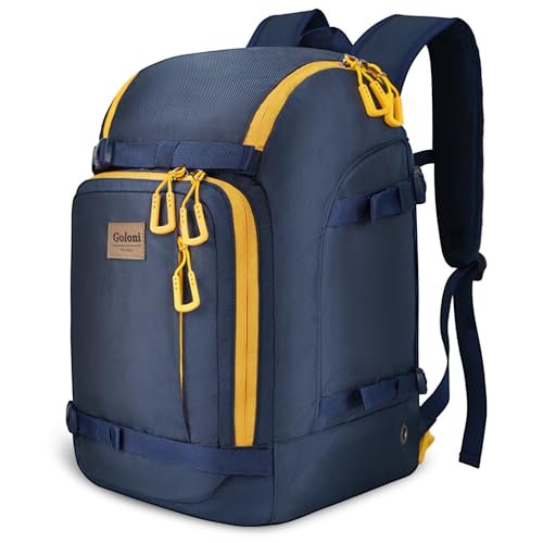 10 Best Ski Backpacks for Hut Travel: Ultimate Gear Guide for Snow Adventurers 8 Goloni Ski Boot Bag - 50L Waterproof Ski and Snowboard Boots Travel Backpack for Skis, Snowboard, Ski Helmet, & Accessories