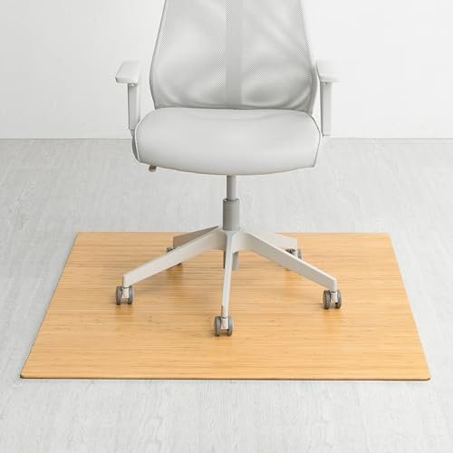 Best Floor Mat for Desk Chair: Top Picks for Ultimate Office Comfort 5 Anji Mountain Office Chairmat Thickest & Sturdy Bamboo Chairmats Highly Premium Quality Anti-Slip Heavy Duty For Multi-Purpose Hardwood Floor Office & Home Floor Protector Office Chair mat-5mm Thick