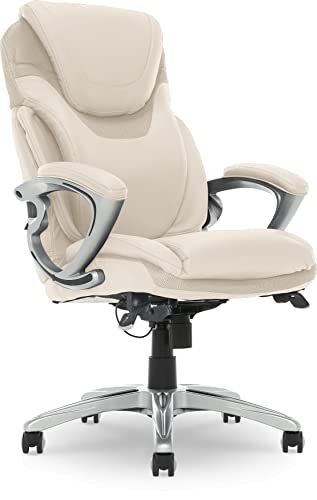Best Chair for Back Health: Top Ergonomic Picks for Comfort 7 Serta AIR Health and Wellness Executive Office Chair, High Back Big and Tall Ergonomic for Lumber Support Task Swivel, Bonded Leather, Comfortable Cream