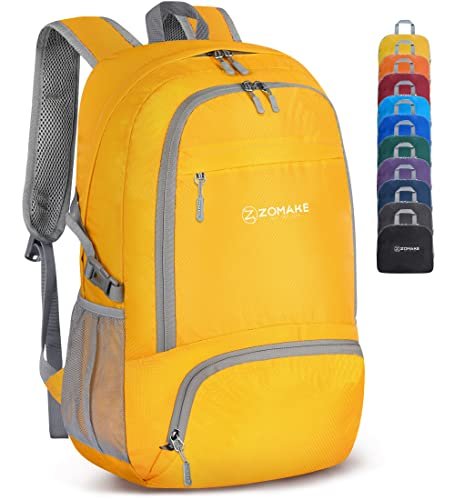 Best Cheap Comfy Backpacks for Day City Travel: Your Ultimate Guide 7 ZOMAKE Lightweight Packable Backpack 30L, Foldable Hiking Backpacks Water Resistant Compact Folding Daypack for Travel(Yellow)