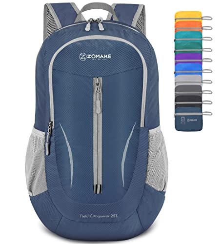 Best Cheap Comfy Backpacks for Day City Travel: Your Ultimate Guide 9 ZOMAKE Ultra Lightweight Packable Backpack 25L - Foldable Hiking Backpacks Water Resistant Small Folding Daypack for Travel(Navy Blue)