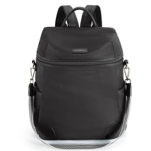 Best Zipped Travel Backpacks for Women: Top Picks for Style & Security 3 Missnine Backpack Purse for Women, Travel Backpack with Secured Zipper, Convertible Designer Satchel Bag, Lightweight Rucksack for Work, College, Gym, Hiking, Black