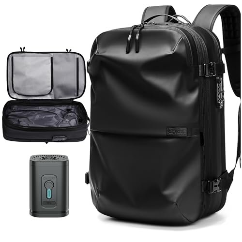 AirVault Airback Vacuum Seal Compression Backpack Travel with Pump USB Charging Port Expandable 19