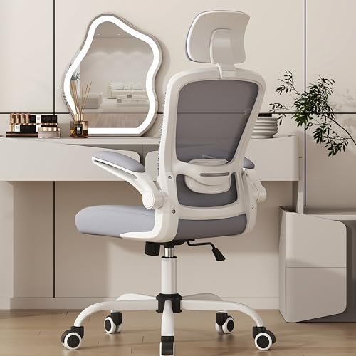 Best Desk Chair for 8 Hours: Top Picks for Comfort and Productivity 8 Mimoglad Office Chair, High Back Ergonomic Desk Chair with Adjustable Lumbar Support and Headrest, Swivel Task Chair with flip-up Armrests for Guitar Playing