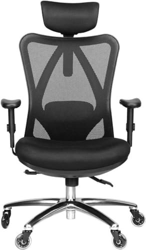 10 Best Sitting Chair for Back Comfort: Top Ergonomic Picks 4 Duramont Ergonomic Office Chair - Adjustable Desk Chair with Lumbar Support and Rollerblade Wheels - High Back Chairs with Breathable Mesh - Thick Seat Cushion, Head, and Arm Rests - Reclines