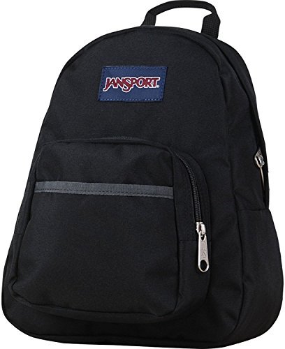 JanSport Half Pint Mini Backpack for Women, Men, Girls, Boys, Black, 10.2 L - Durable Mini Bag Purse with Adjustable Shoulder Straps, Single Main Compartment, Zippered Stash Pocket