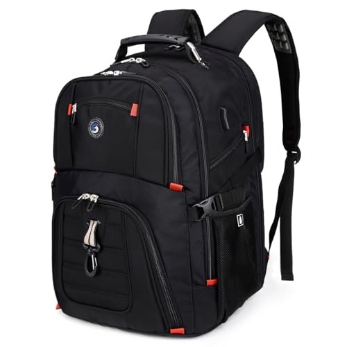 Best Backpacks for Work And Travel Men: Guide to Durability & Style 6 SHRRADOO Extra Large 50L Travel Laptop Backpack with USB Charging Port, College Backpack Airline Approved Business Work Bag Fits 17 Inch Computer for Men Women