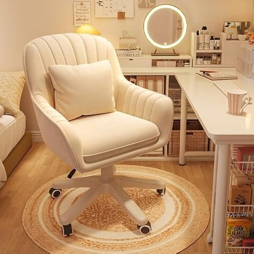Best Desk Chair for Women: Find Your Perfect Match for Comfort 5 XUEGW Home Office Chair Computer Chair with Mid-Back Upholstered Modern Tufted Computer Task Chair Swivel Height Adjustable Velvet Accent Chair.