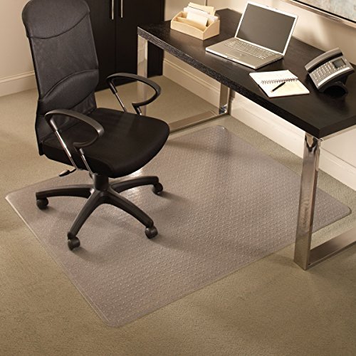 10 Best Desk Chair Mat for High Pile Carpet: Protection Guide 4 ES Robbins Everlife Anchor bar Rectangle Vinyl Chair Mat for Medium Pile Carpet, 36 by 48