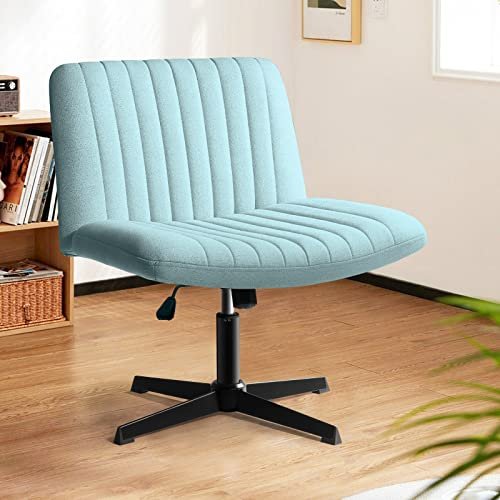 10 Best Desk Chair for Guitar Players: Top Ergonomic Picks 3 LEMBERI Fabric Padded Desk Chair No Wheels, Armless Wide Swivel Home Office Desk Chair,120°Rocking Mid Back Ergonomic Computer Task Vanity Chair for Office, Home, Make Up,Small Space, Bed Room