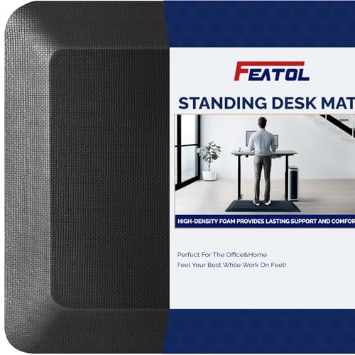 Best Floor Mat for Desk Chair: Top Picks for Ultimate Office Comfort 4 FEATOL Anti Fatigue Mats for Standing, 9/10 Extra Thick Ergonomic Standing Desk Mat, Comfort & Durable Memory Foam Standing Mat at Home,Office All Day (20