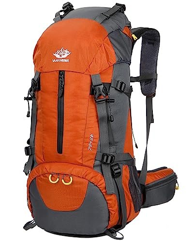 Best Backpacking Backpacks for Travel Carry on Adventures: Top Picks! 6 Esup 50L Hiking Backpack Men Camping Backpack with rain cover 45l+5l Lightweight Backpacking Backpack Travel Backpack (Orange)