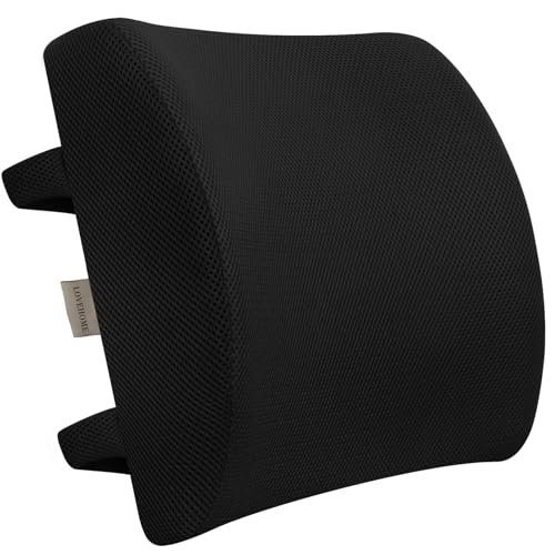 Best Lumbar Cushion for Office Chair: Comfort and Support Guide 10 LOVEHOME Lumbar Pillow for Chair and Car, Back Support for Office, Memory Foam Cushion with Mesh Cover - Black