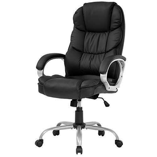 10 Best Cheap Office Chair for Back Pain Relief: Top Picks for Comfort 11 FDW Office Chair Computer High Back Adjustable Ergonomic Desk Chair Executive PU Leather Swivel Task Chair with Armrests Lumbar Support (Black)