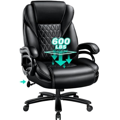10 Best Office Chair for Hypermobility: Comfort & Support 3 600lbs Big and Tall Office Chair with Pocket Spring Cushion, Ergonomic Heavy Duty Office Chair for Low Back Pain Relief, Large Executive Desk Chair with Adjustable Lumbar Support