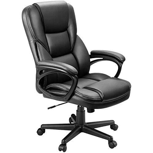 10 Best Office Chair for Editing: Comfort & Support Guide 6 Furmax Office Executive Chair High Back Adjustable Managerial Home Desk Chair, Swivel Computer PU Leather Chair with Lumbar Support (Black)