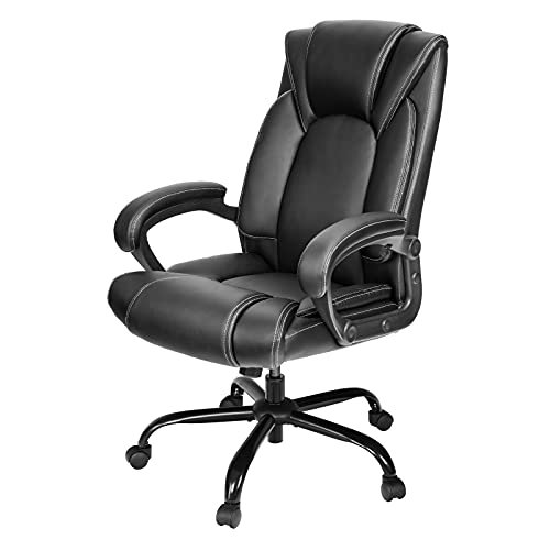 10 Best Office Chair for Editing: Comfort & Support Guide 4 OUTFINE Office Chair Executive Office Chair Desk Chair Computer Chair with 5-Year hydrolysis-Resistant Leather Spring Cushion Ergonomic Support Tilting Function Upholstered in Bonded Leather Black