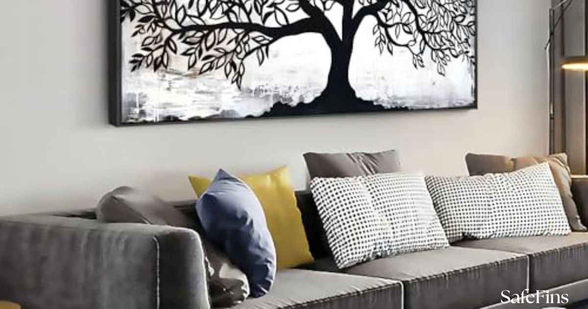 Best Wall Pictures for a Black Leather Couch