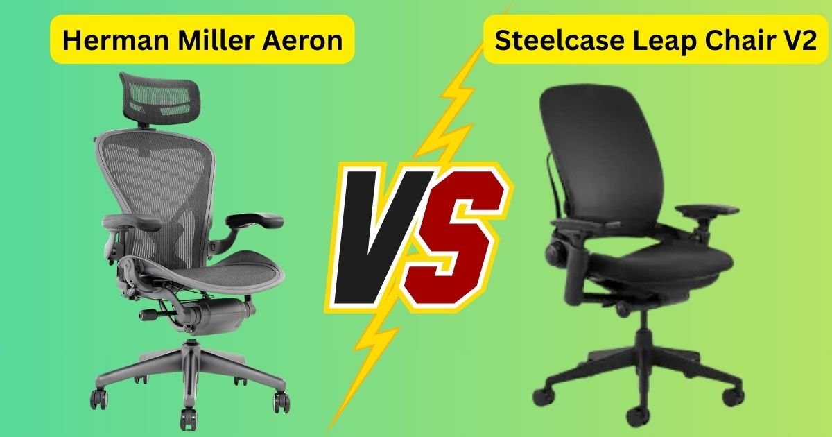 Herman Miller Aeron vs leap v2: Real Desk Feel