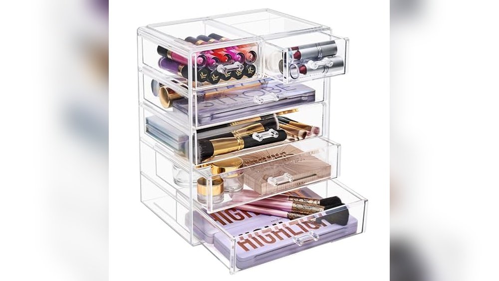 best acrylic makeup organizer drawers