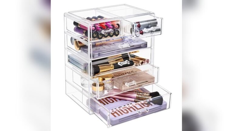 best acrylic storage drawers for makeup