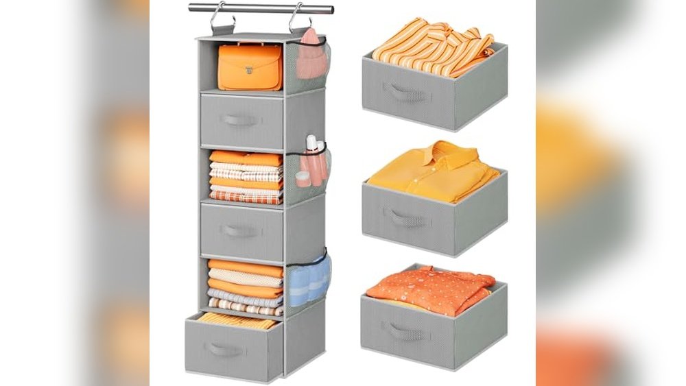 best drawers for hanging closet organizer